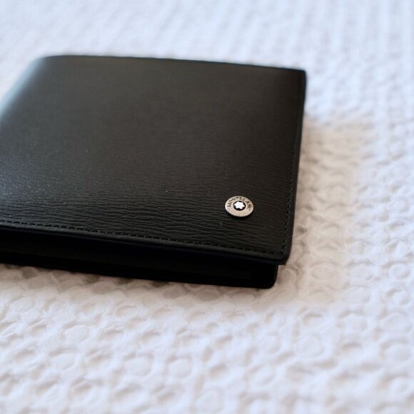 MONT BLANC Westside Black 12cc Bifold Wallet NEW - Picture 12 of 14
